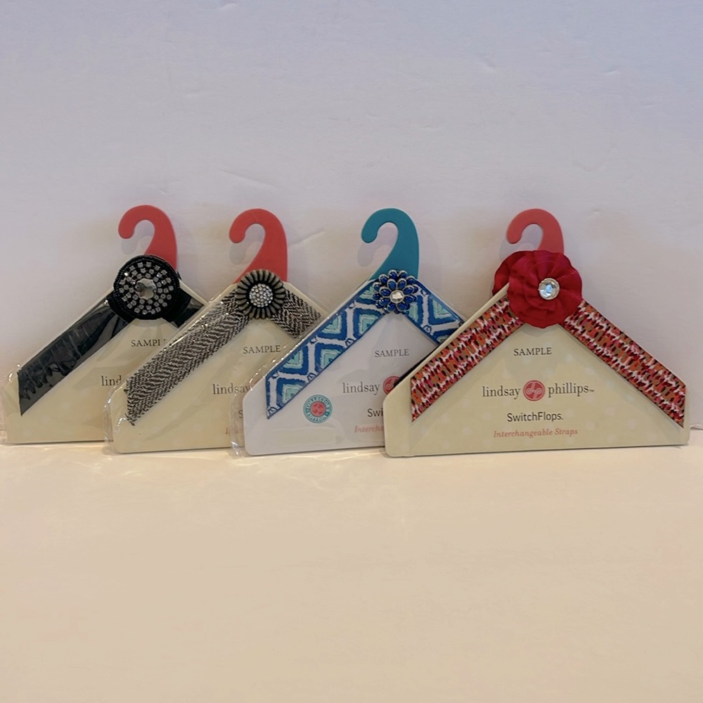Lindsay Phillips switchflop sandal straps size small lot of 4